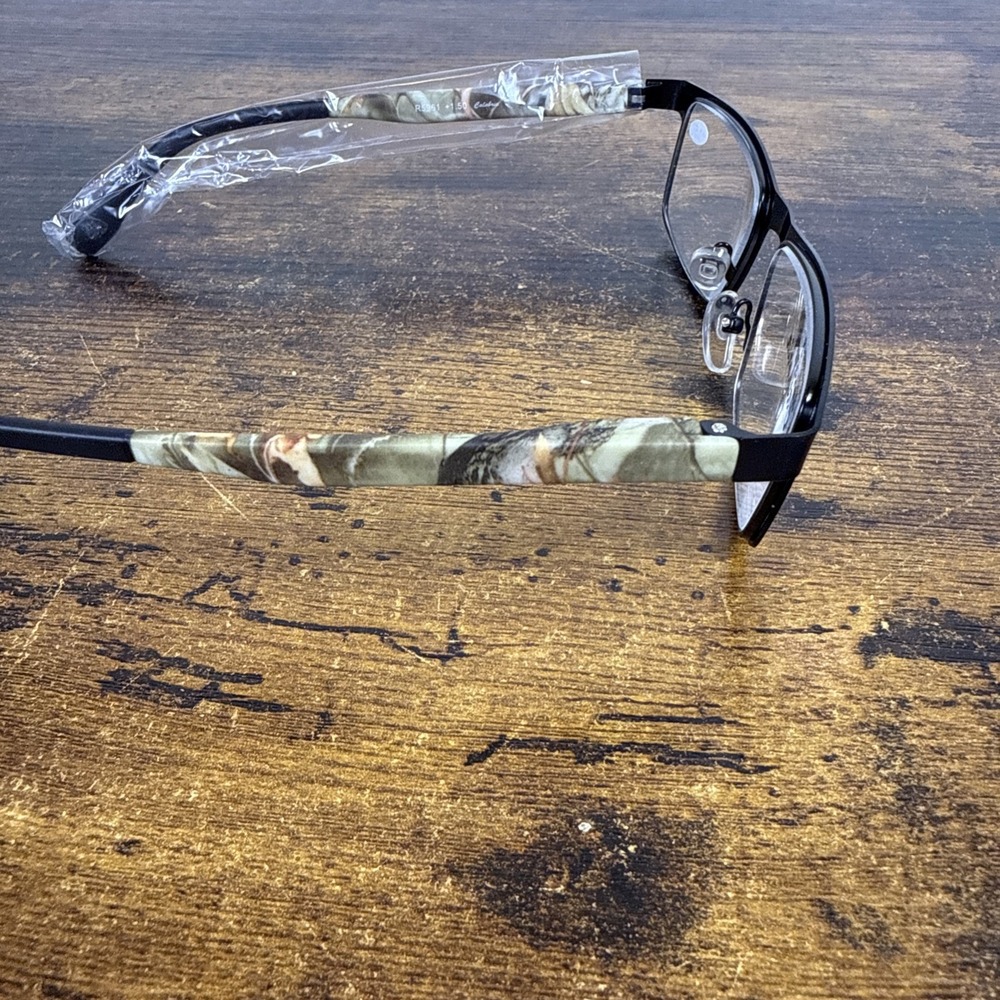 Calabria R5961 Reading Glasses +1.50 – Black Frame w/ Camo Arms – Flexi – NEW - Picture 6 of 8